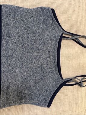 SET Active Heathered Navy Blue Sports Bralette